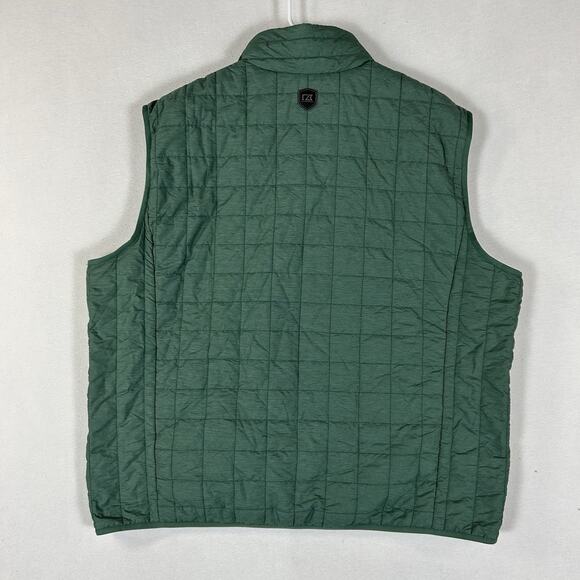 Cutter and Buck Arnold Palmer Invitational Golf Vest Mens 2XL Green Puffer Zip - Picture 8 of 11